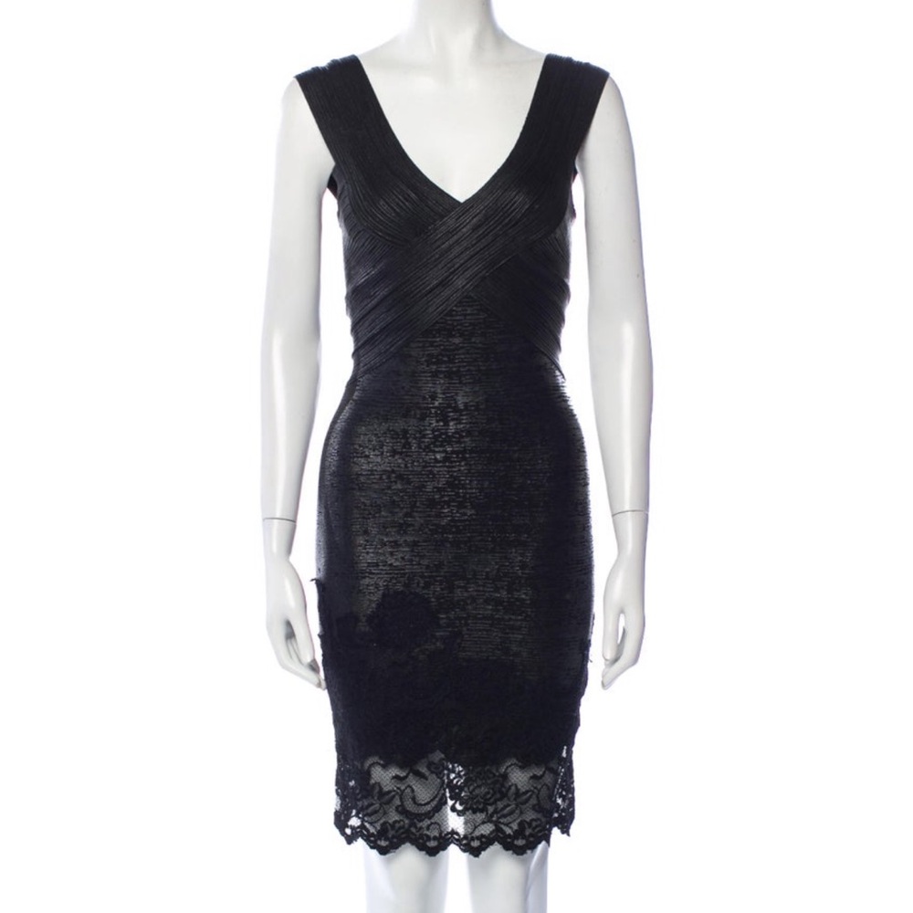 Julian Joyce by Mandalay Chic Black Lace Midi Dress XS/US2 dr2